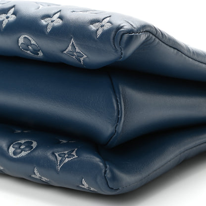 Louis Vuitton Lambskin Embossed Monogram Coussin PM Denim Blue 11 of 11