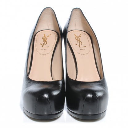 Saint Laurent Leather Tribtoo 80 Pumps 39 Black 2 of 7