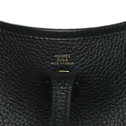 Hermes Taurillon Clemence Evelyne TPM Black 6 of 11