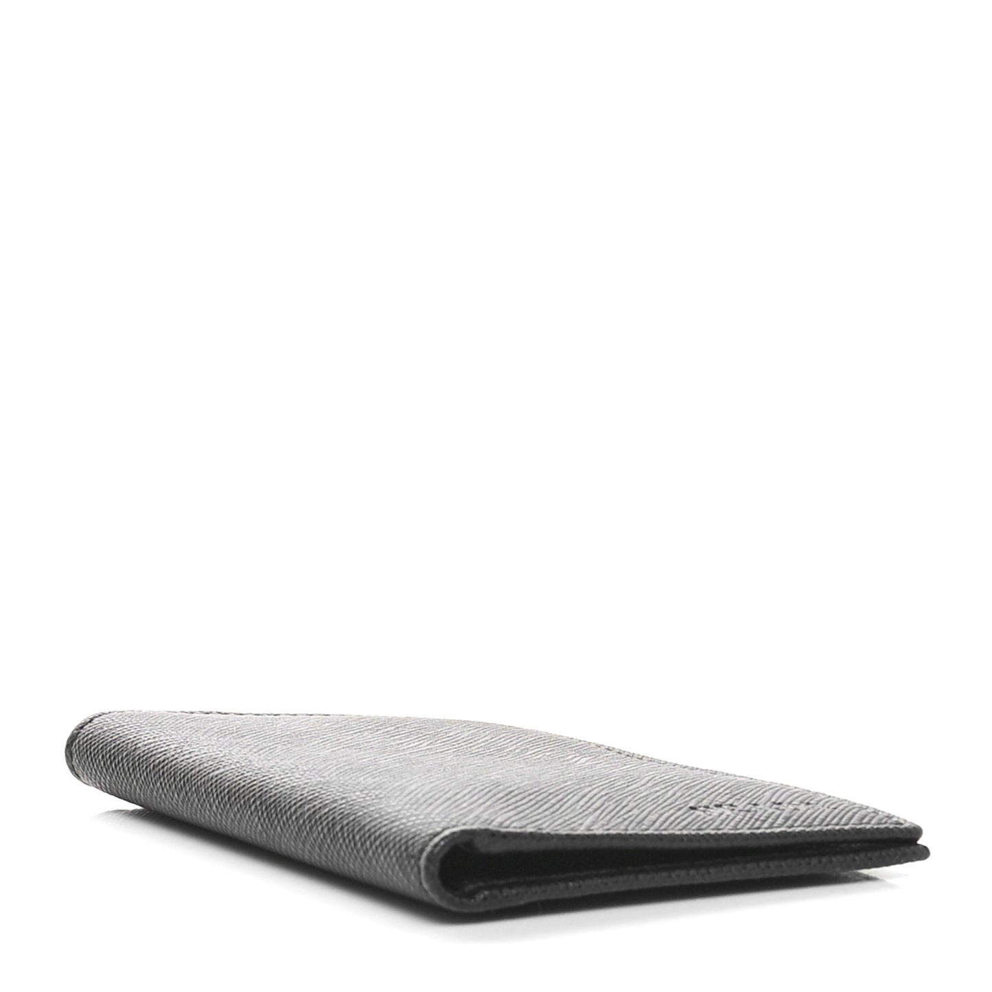 Saffiano Flap Card Holder Black