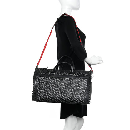 Christian Louboutin Studded Techno CL Sneakender Duffle White Black 2 of 9