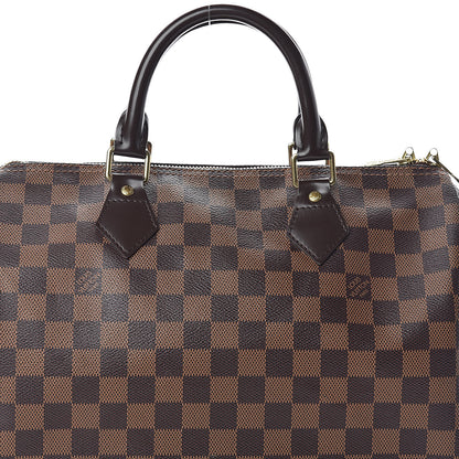 Louis Vuitton Damier Ebene Speedy Bandouliere 30 9 of 11