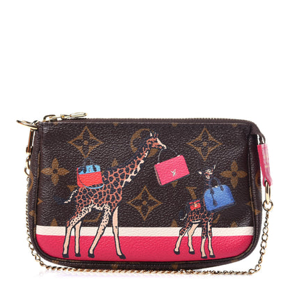 Louis Vuitton Monogram 2017 Christmas Animation Mini Pochette Accessories 1 of 12