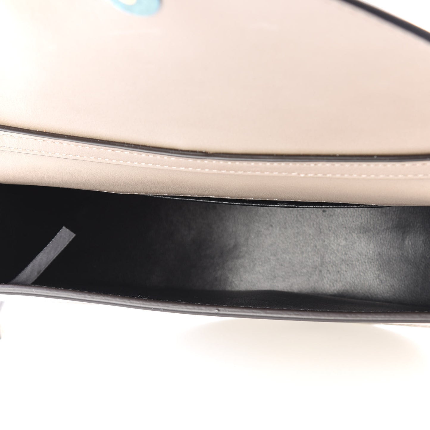 Calfskin Small Nile Bracelet Minaudiere Bag Motty Grey
