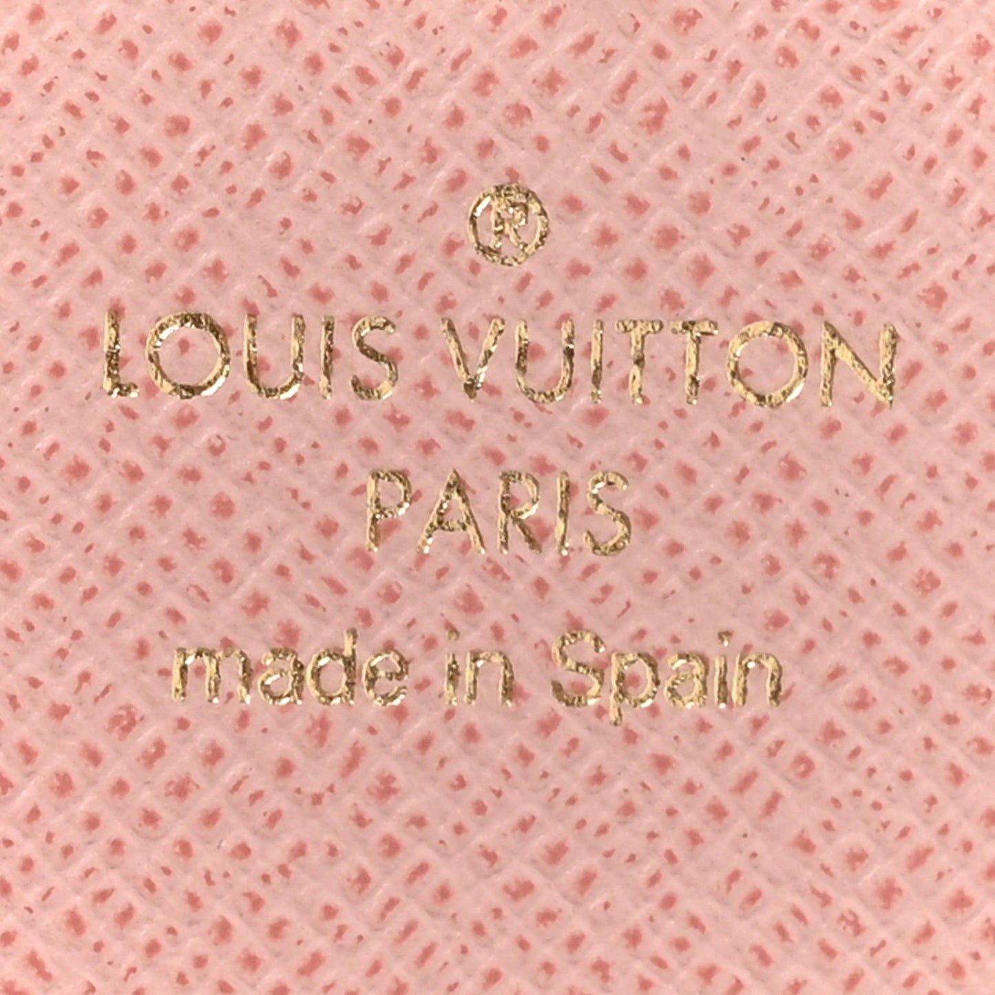 Damier Ebene Rosalie Coin Purse Rose Ballerine