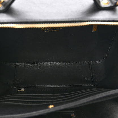 Chanel Caviar Quilted Large CC Filigree Vanity Case Black 6 of 12