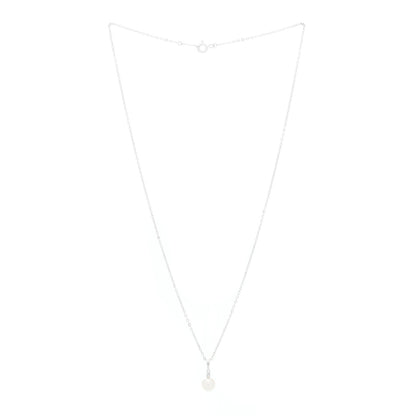 Mikimoto 18K White Gold Diamond Akoya Pearl 6mm Drop Pendant Necklace 3 of 7