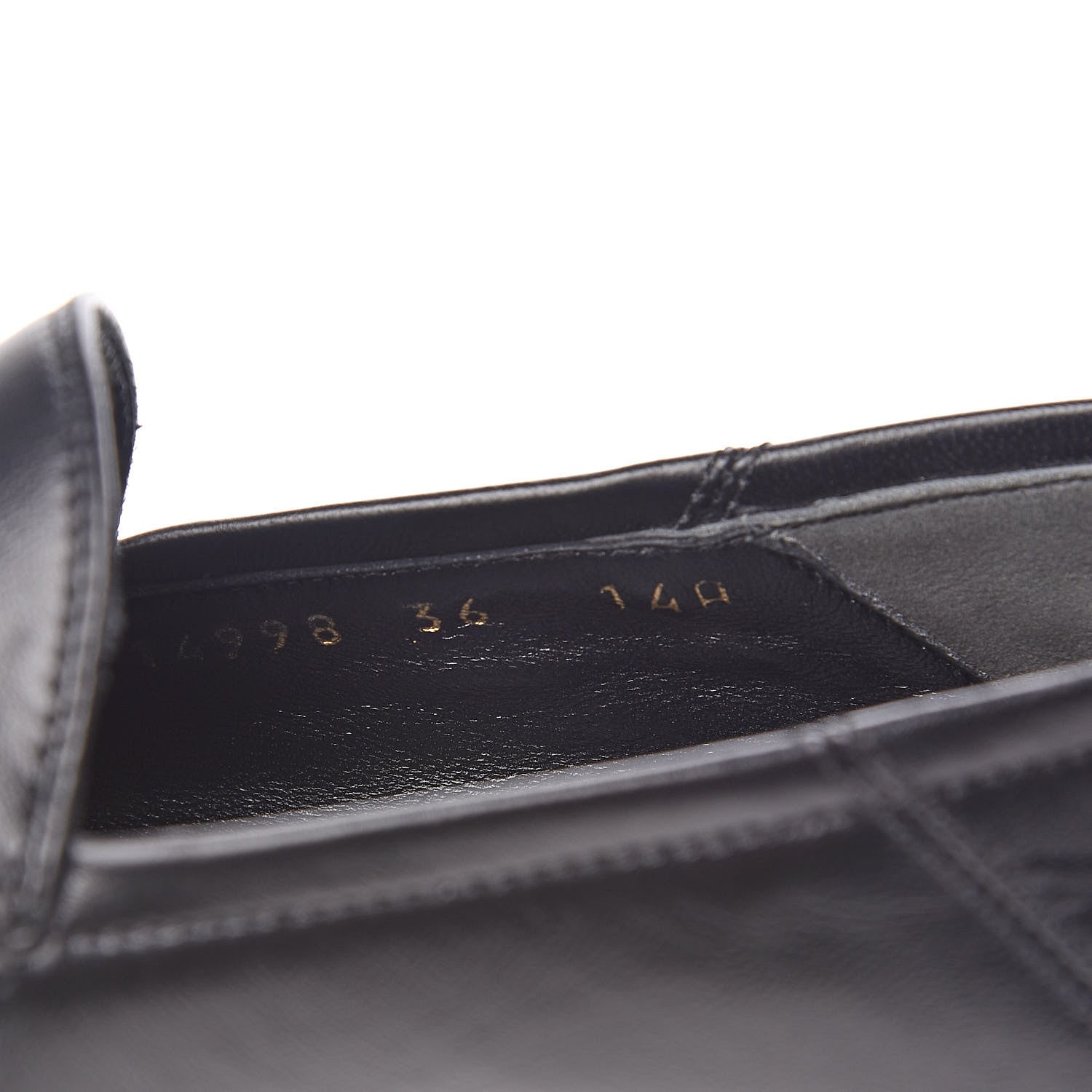 Gucci Lambskin Womens Brixton Horsebit Loafers 36 Black 8 of 14
