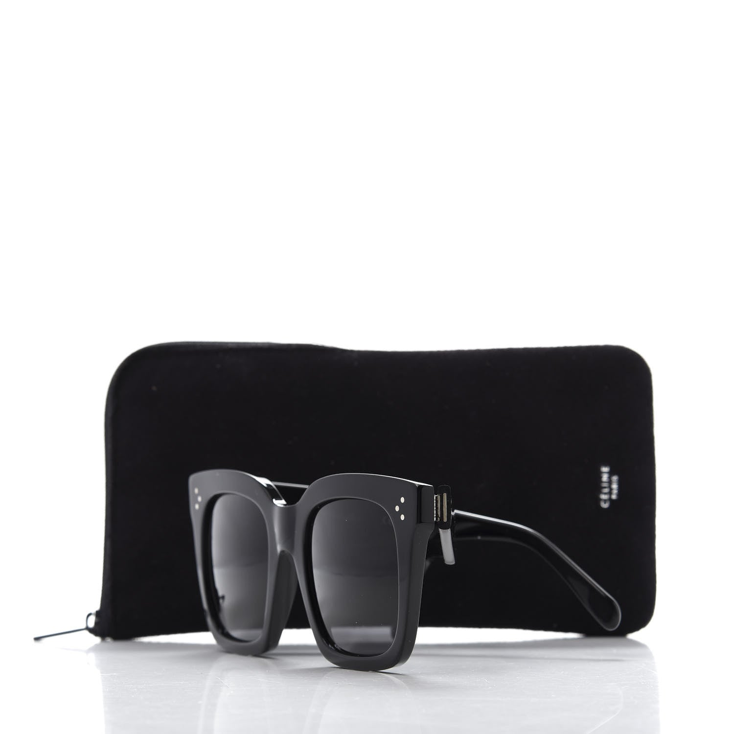 Celine Acetate Tilda Sunglasses CL 41076/S Black 8 of 8