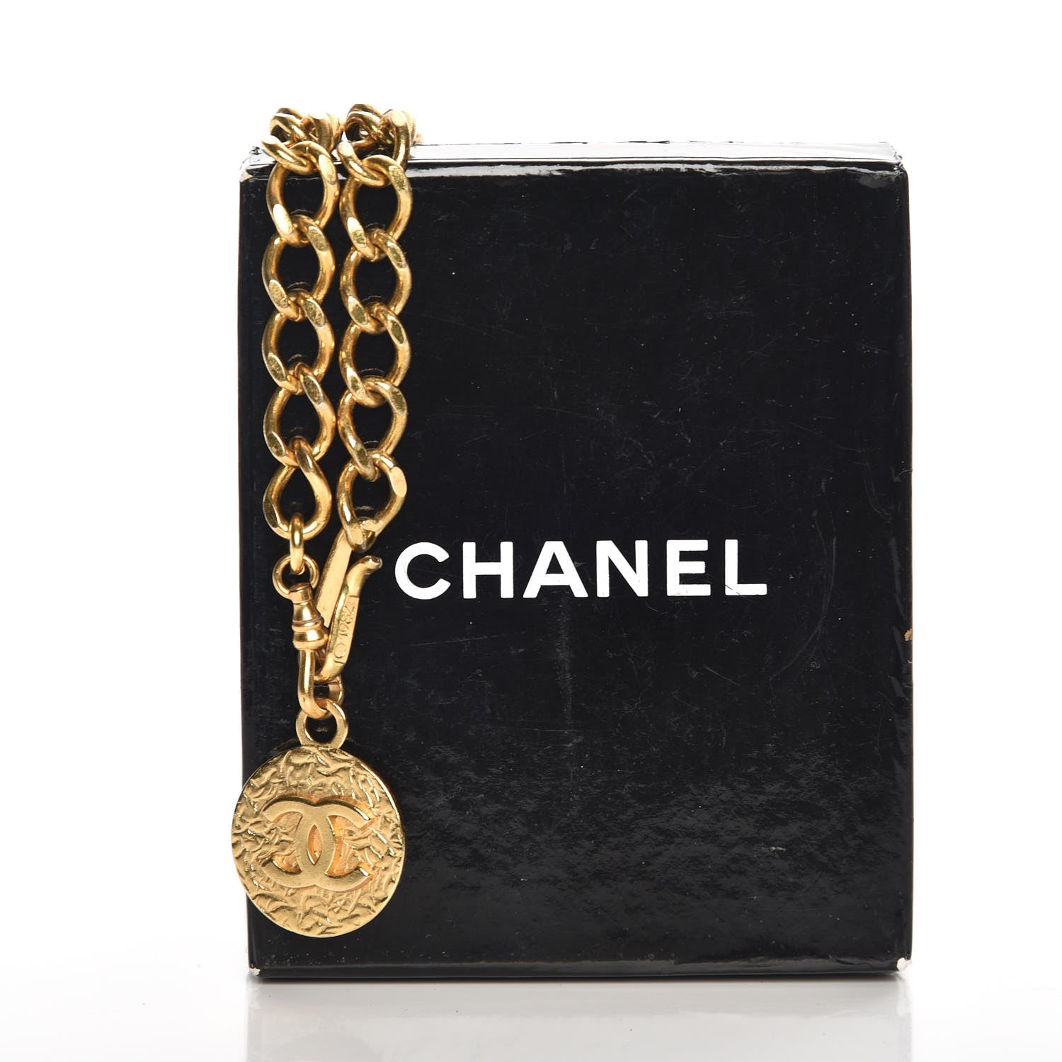 Chanel Metal Chain CC Medallion Belt Gold 6 of 6