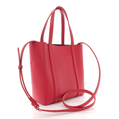 Balenciaga Smooth Calfskin Logo XXS Everyday Tote Vivid Red Black 3 of 12