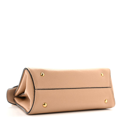 Salvatore Ferragamo Calfskin Small Margot Top Handle Satchel Almond 4 of 12