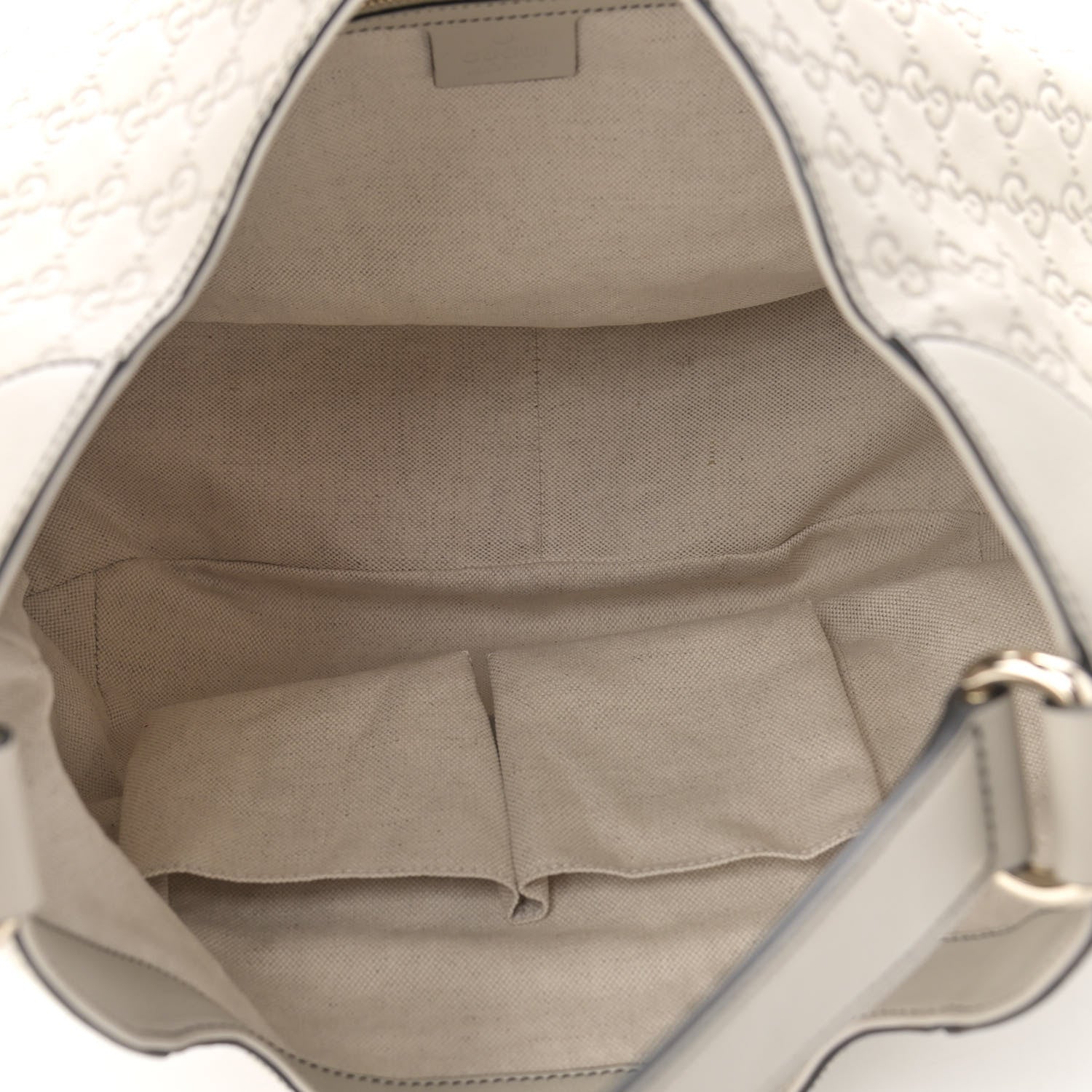 Gucci Guccissima Signature Medium Emily Hobo Mystic White 5 of 11