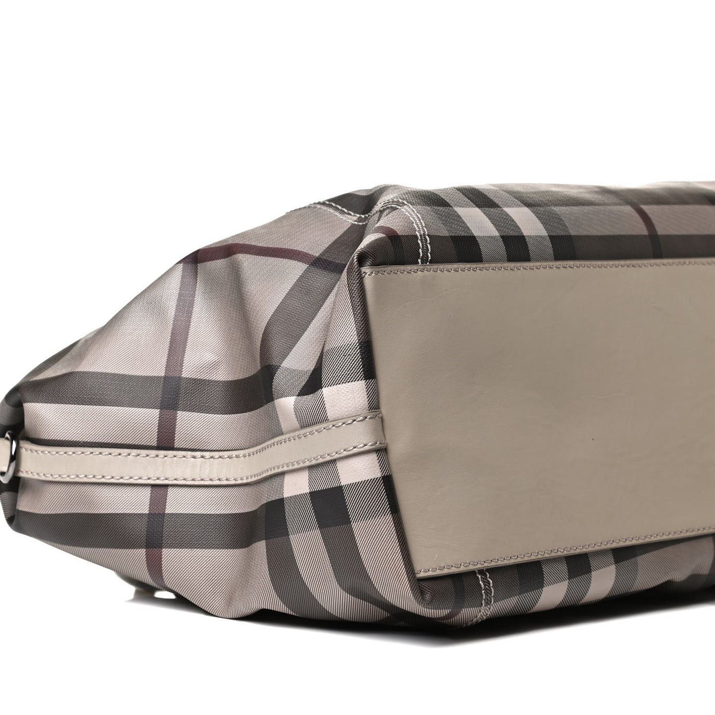 Smoked Check Diaper Bag Trench