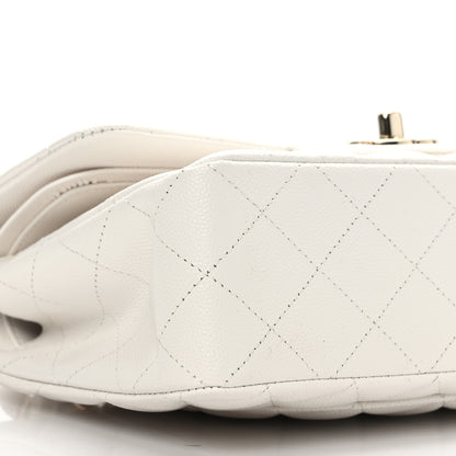 Chanel Caviar Quilted Small Double Flap White 8 of 9