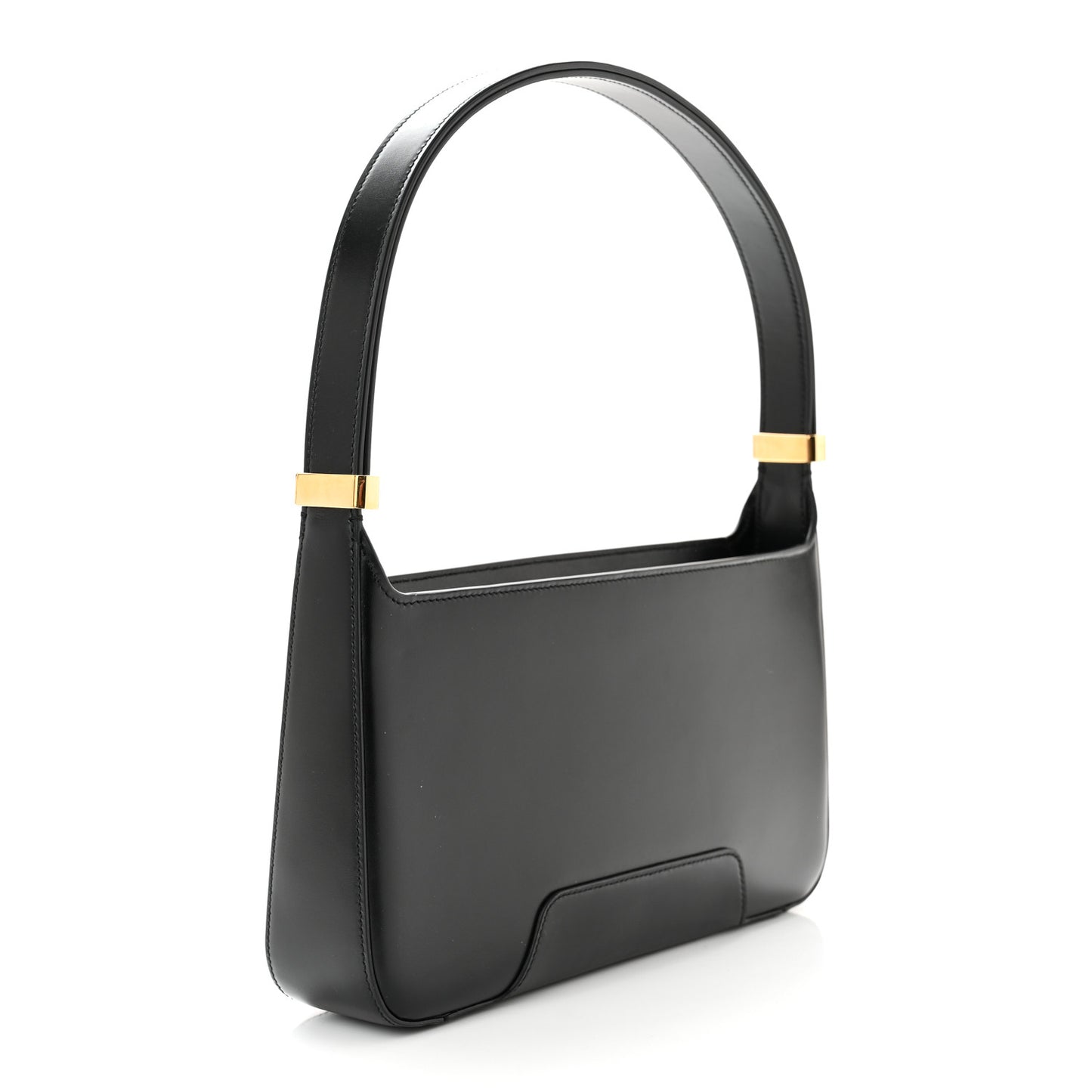 Smooth Calfskin TB Shoulder Bag Black