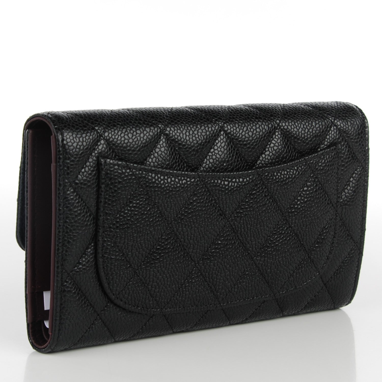 Chanel Caviar Quilted Large Flap Wallet Black 3 of 8