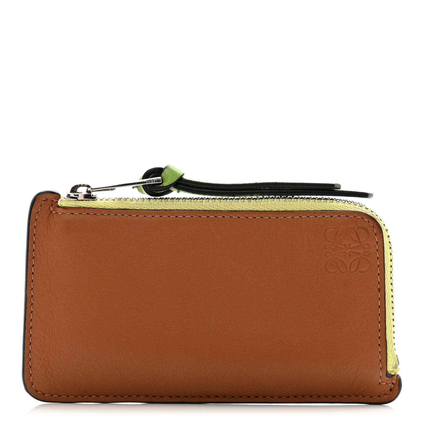 Loewe Soft Calfskin Coin Card Holder Tan Multicolor 1 of 8