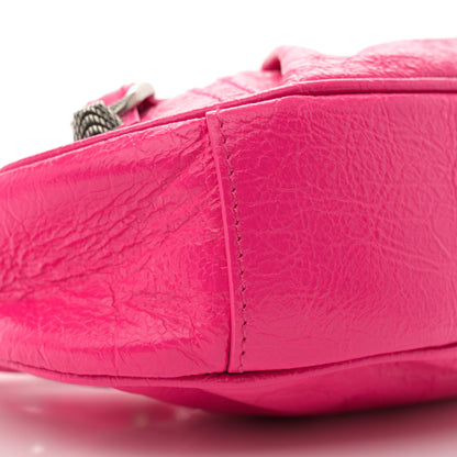 Balenciaga Agneau Arena Le Cagole Shoulder Bag XS Hot Pink 10 of 12