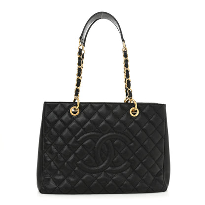 Chanel Caviar Quilted Grand Shopping Tote GST Black 1 of 11