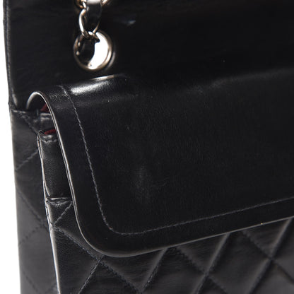 Chanel Lambskin Quilted Medium Double Flap Black 10 of 12