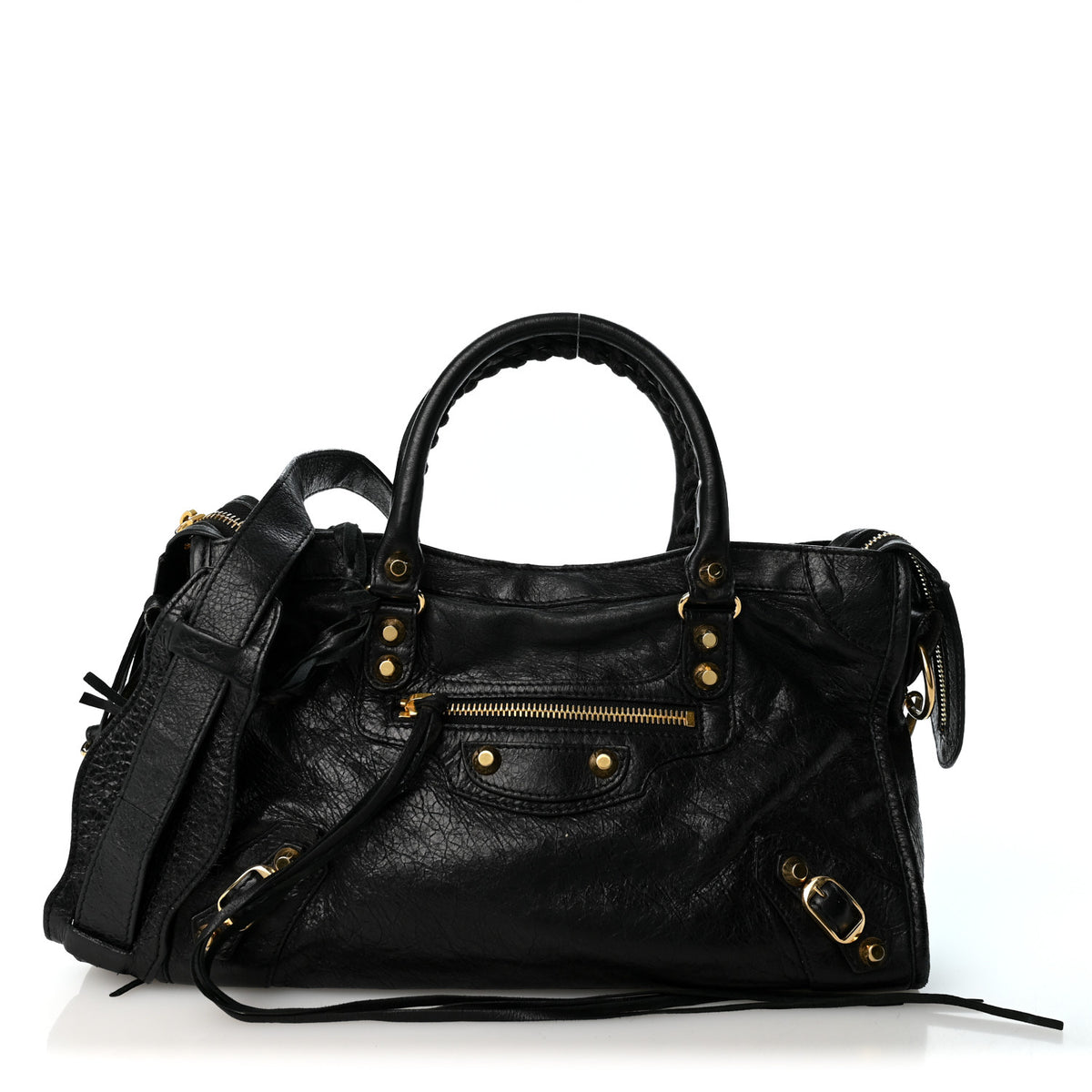 Agneau Classic Gold Hardware S City Black