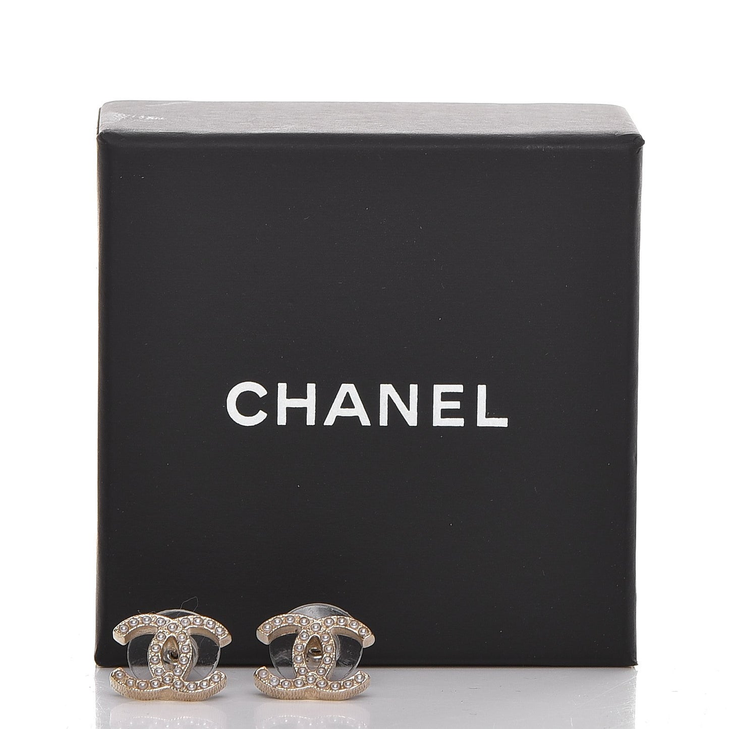 Pearl CC Earrings Gold
