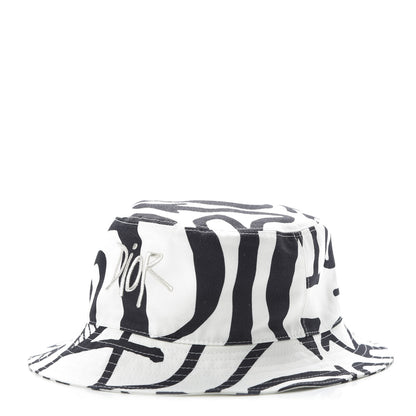 Christian Dior X SHAWN STUSSY Bucket Hat L Black White 1 of 9