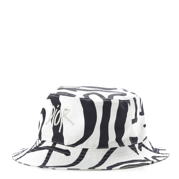 Christian Dior × Shawn Stussy バケットハット Christian Dior X SHAWN STUSSY Bucket Hat L Black White 653120
