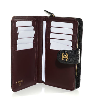 Chanel Caviar Quilted Zipped Pocket Wallet Black 6 of 9
