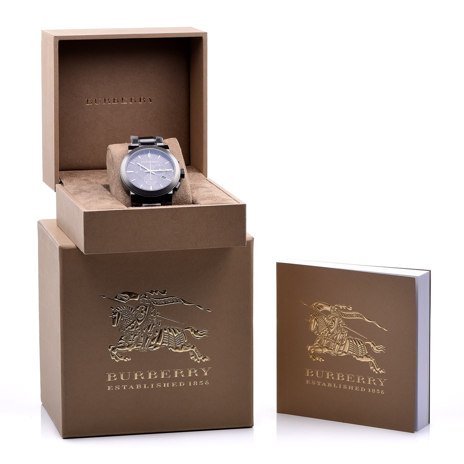 Burberry PVD Stainless Steel 42mm Chronograph Quartz Watch Black BU9354 7 of 7