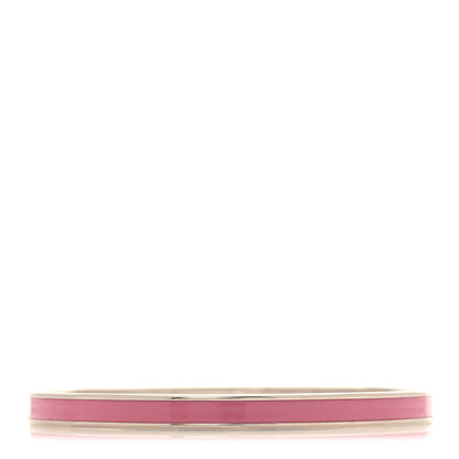 Hermes Enamel Extra Narrow Uni Bracelet 70  Rose Velours 3 of 5
