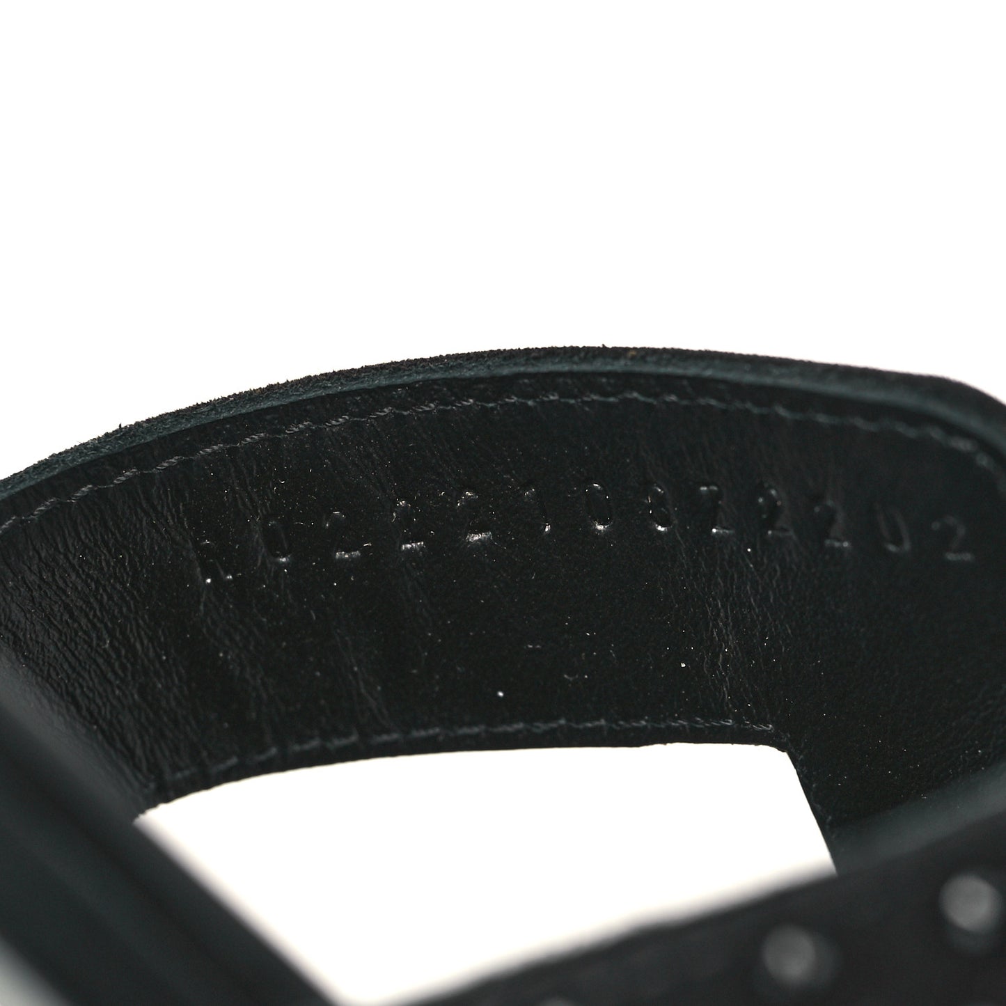 Goatskin Crystal Oran Sandals 40 Black