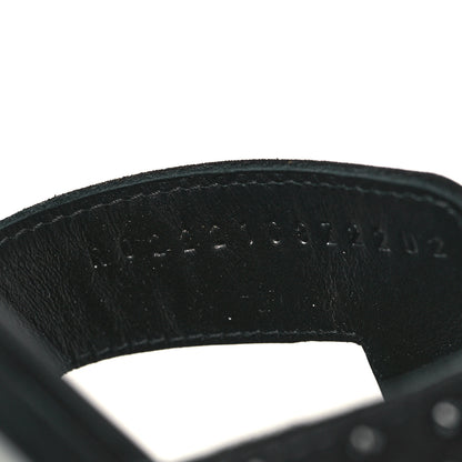 Hermes Goatskin Crystal Oran Sandals 40 Black 8 of 9