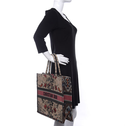 Christian Dior Canvas Embroidered Large Broderie Dior Flowers Book Tote Multicolor 2 of 13