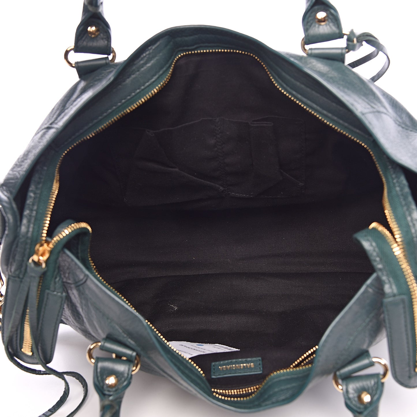 Agneau Classic Gold Hardware City Vert Malachite