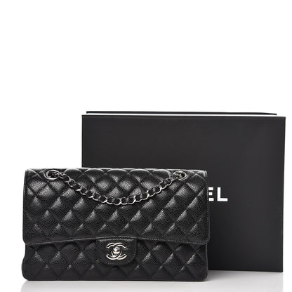 Chanel Caviar Quilted Medium Double Flap Black 8 of 8
