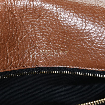 Saint Laurent Crinkled Calfskin Matelasse Monogram Medium Niki Chain Satchel Caramel 6 of 10