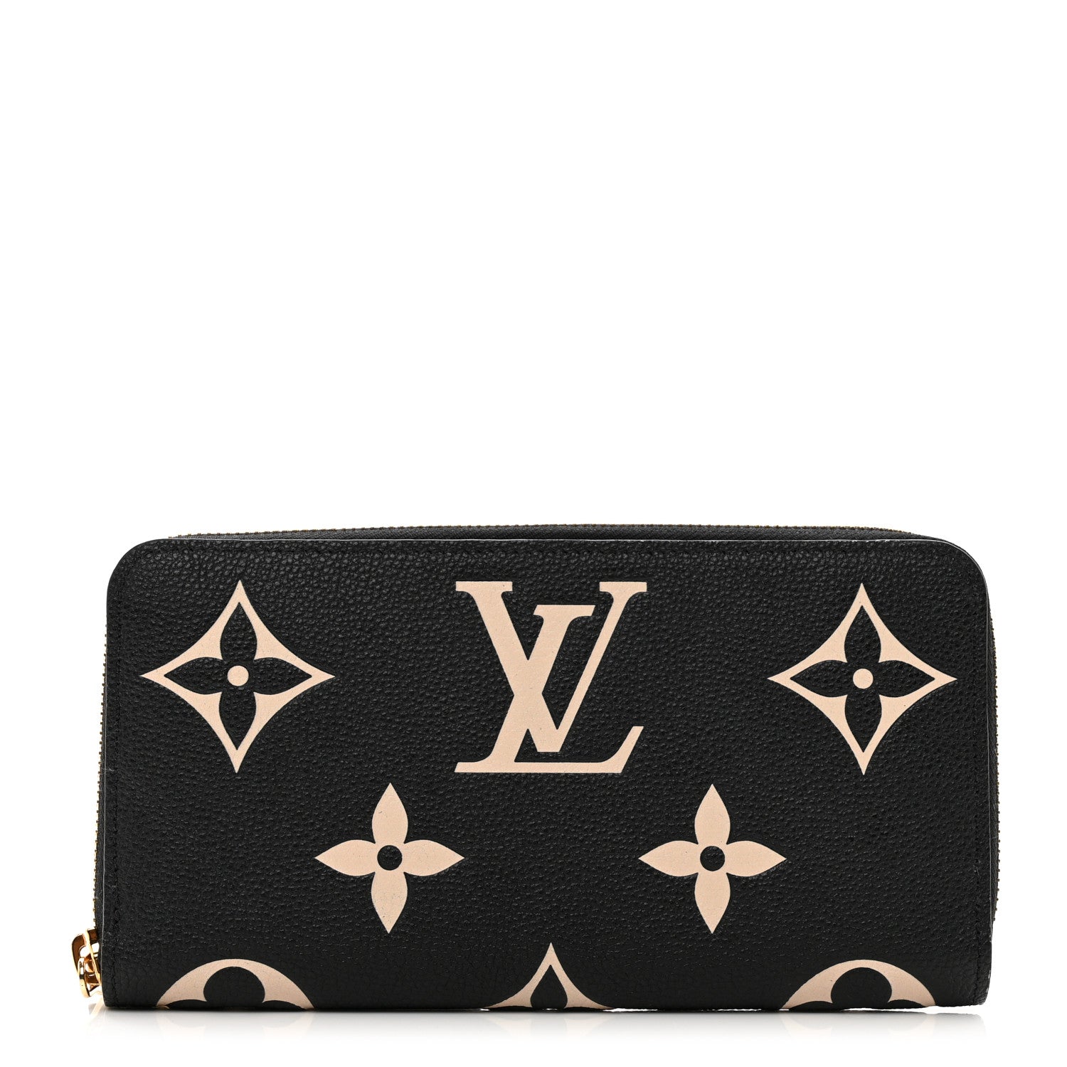 Louis Vuitton Empreinte Monogram Giant Zippy Wallet Black Beige 1 of 7
