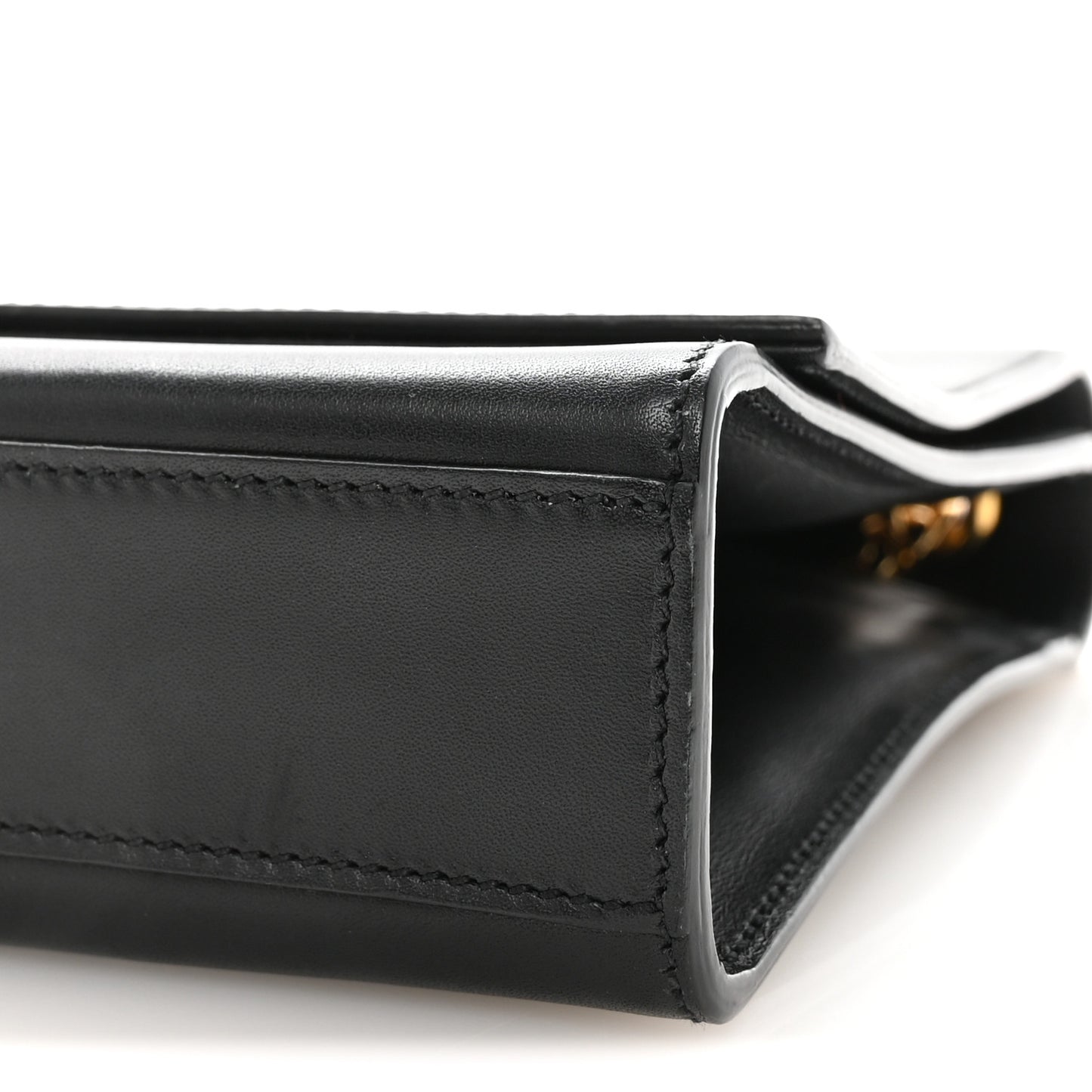 Smooth Calfskin Medium Classic Monogram Kate Tassel Satchel Black
