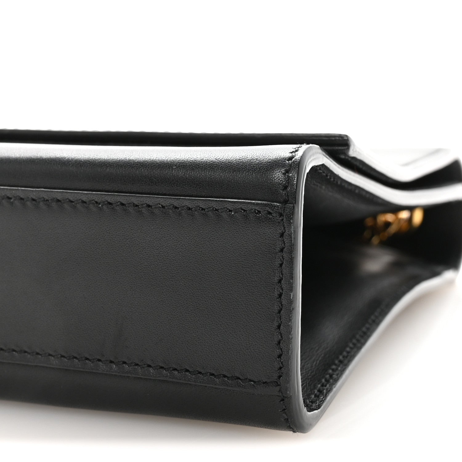 Saint Laurent Smooth Calfskin Medium Classic Monogram Kate Tassel Satchel Black 9 of 9