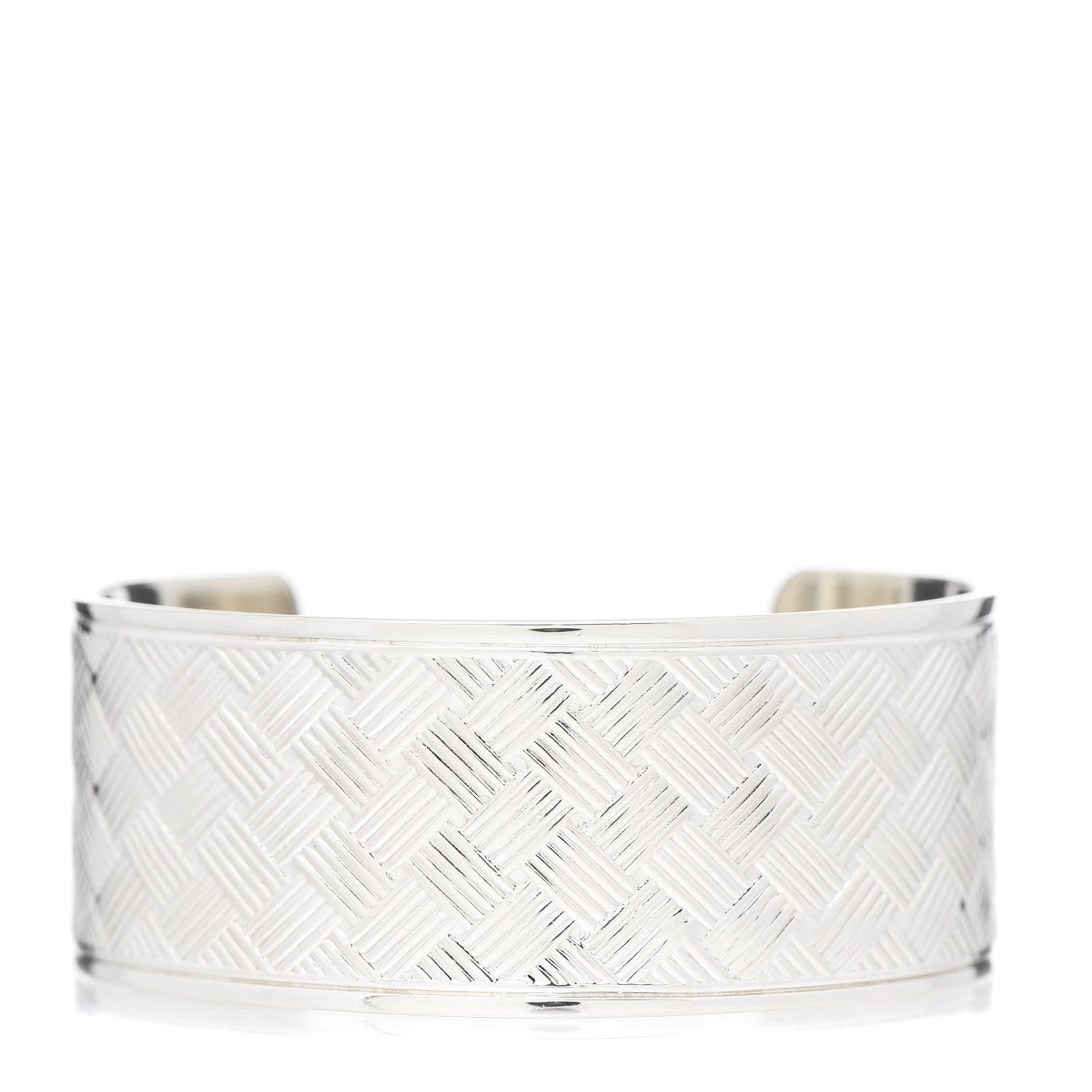 Tiffany Sterling Silver Basket Makers Cuff Bracelet 1 of 5