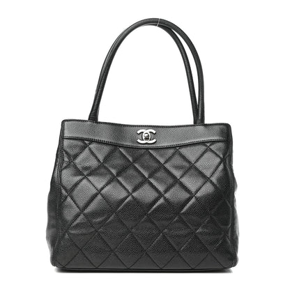 Chanel Caviar Quilted Small CC Shopping Tote Black 1 of 9