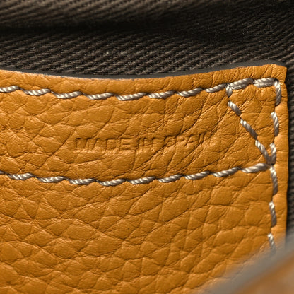 Chloe Calfskin Mini Marcie Round Crossbody Bag Curry Yellow 6 of 10