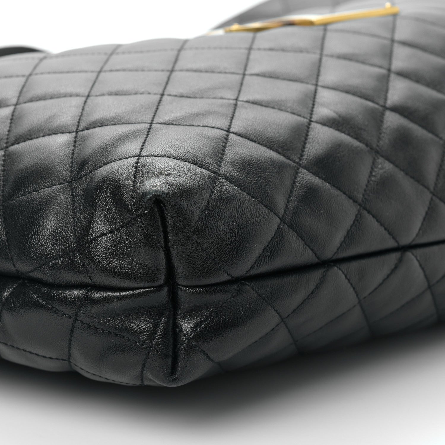 Saint Laurent Lambskin Quilted Maxi Icare Shopping Tote Black 8 of 9