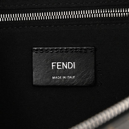 Fendi Glazed Fabric Vitello Liberty FF 1974 Diagonal Belt Bag Tobacco Rosso Black 11 of 15