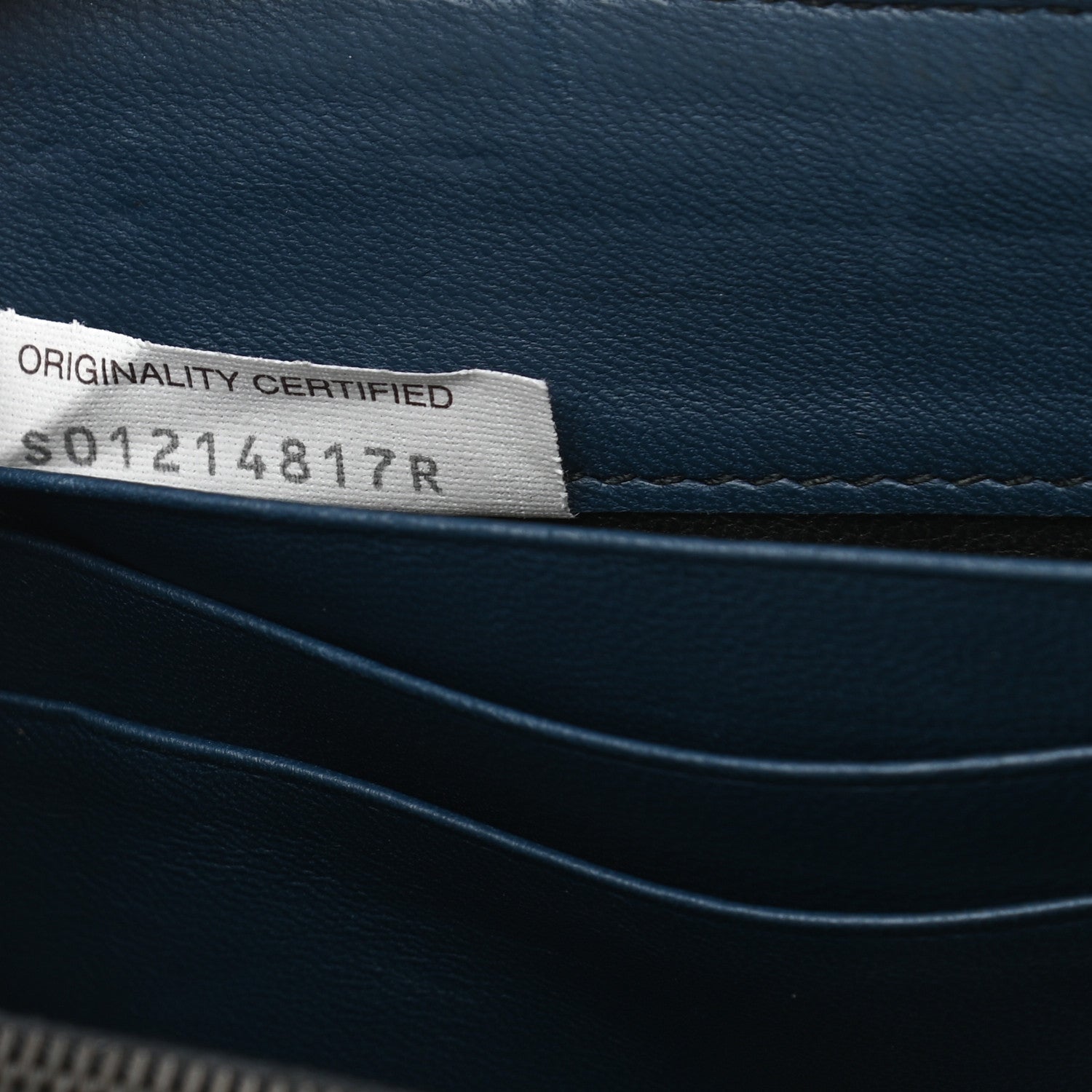 Bottega Veneta Crocodile Ostrich Zip Around Wallet Pacific 6 of 6