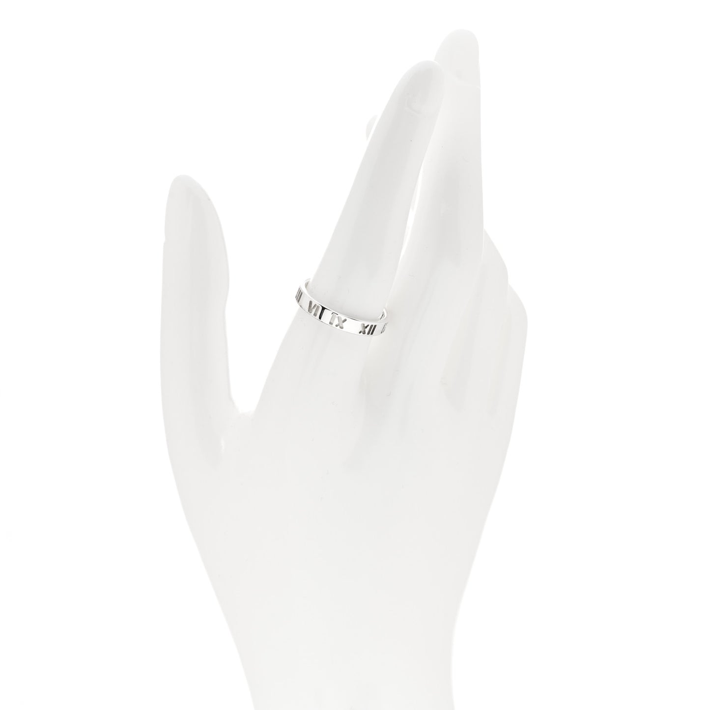 Sterling Silver Narrow Atlas Pierced Ring 58 8.25