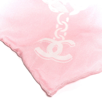 Chanel Silk CC Clover Scarf Pink 5 of 5