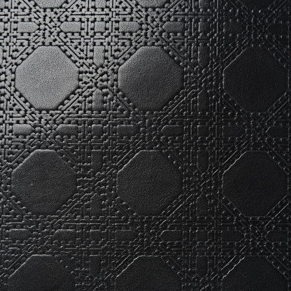 Christian Dior Lambskin Embossed Cannage Large Lady Dior Black 13 of 15